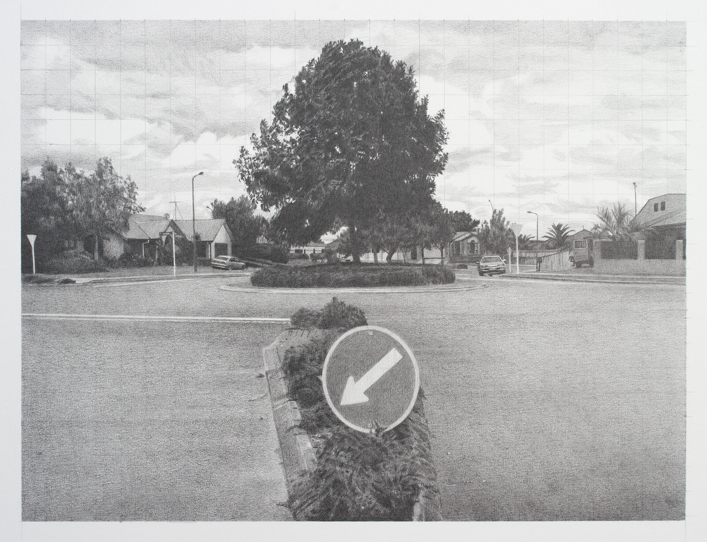 Island 6, 2012, graphite on Bristol board, 20 x 27cm