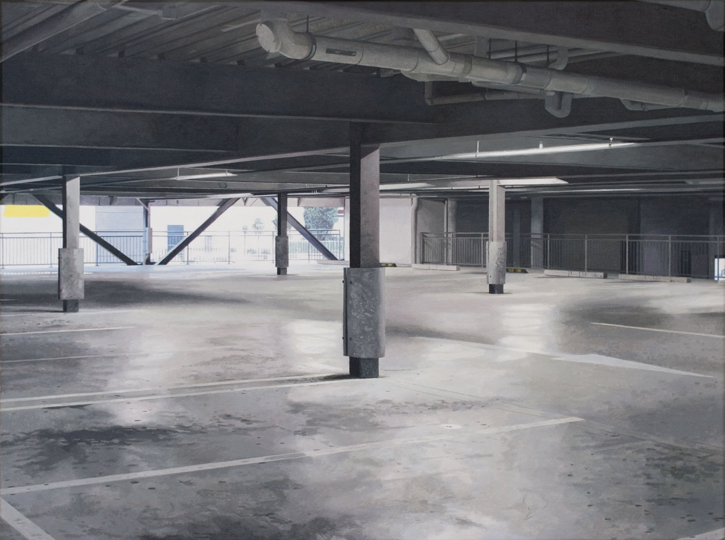 Parking Building 3, 2013, acrylic on linen, 63 x 84cm