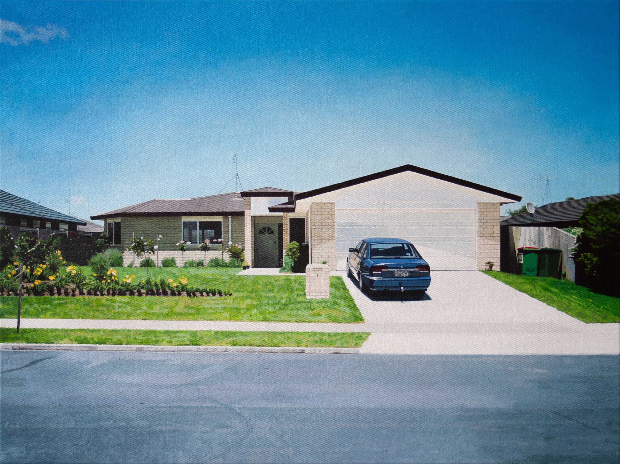 A Sunny Day in Hamilton, 2005, acrylic on canvas, 45 x 60cm