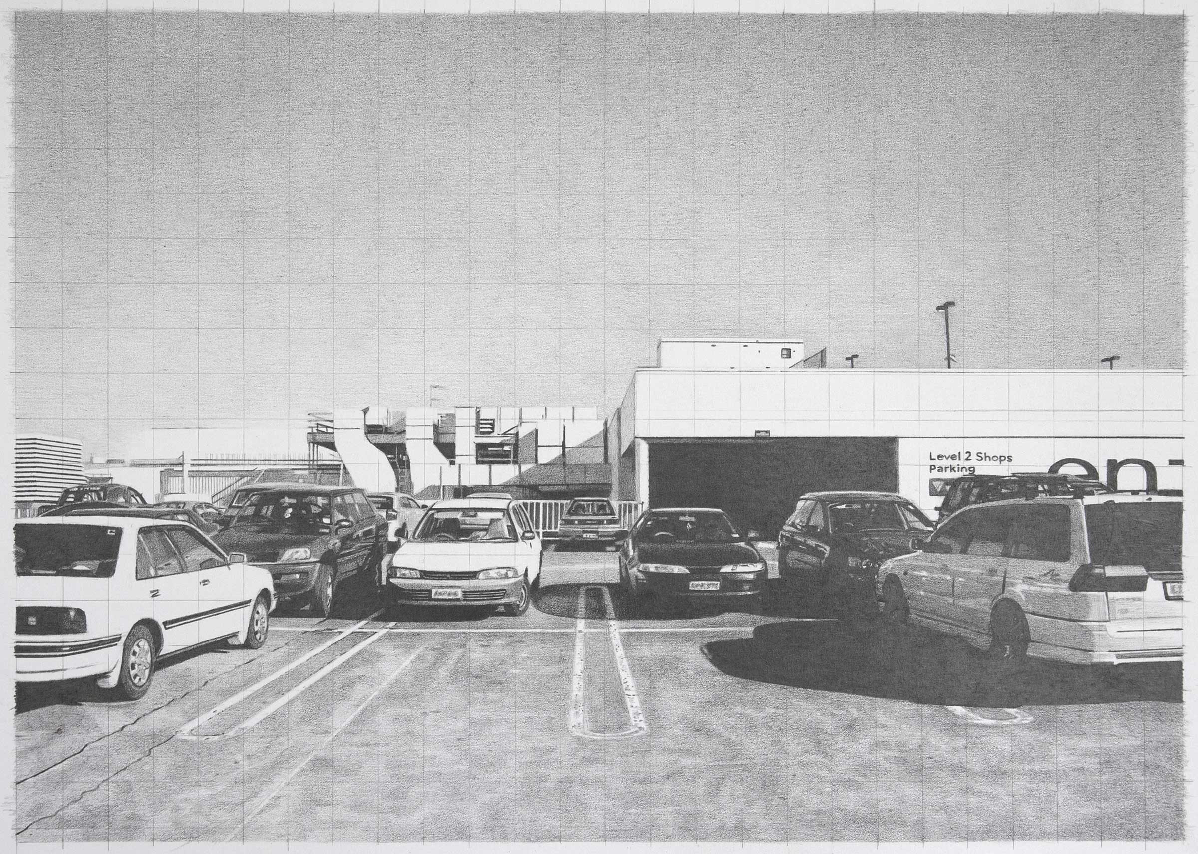 Sunny St Lukes, 2006, graphite on paper, 21 x 29.6cm