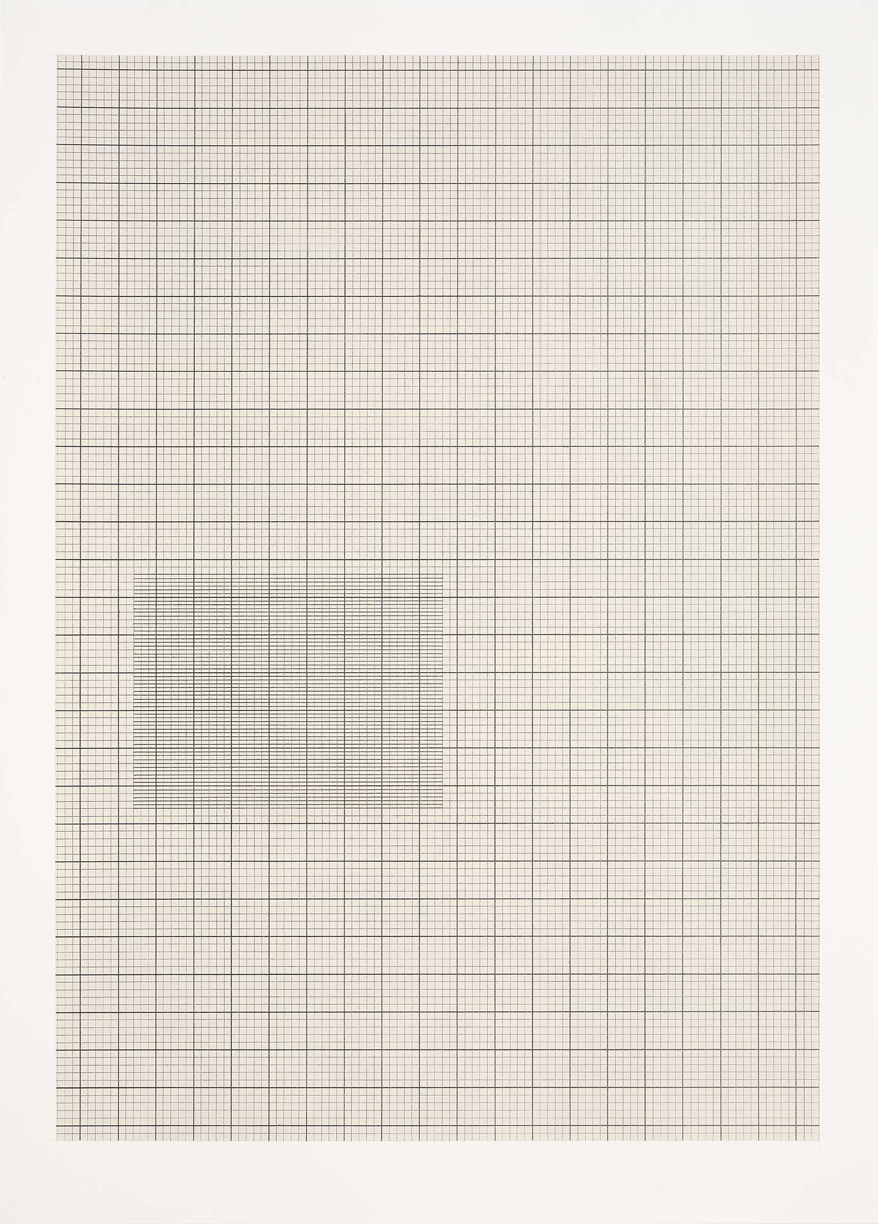 Grid (Concrete Floor 2), 2025, acrylic and graphite on Bristol board, 60 x 46.5cm