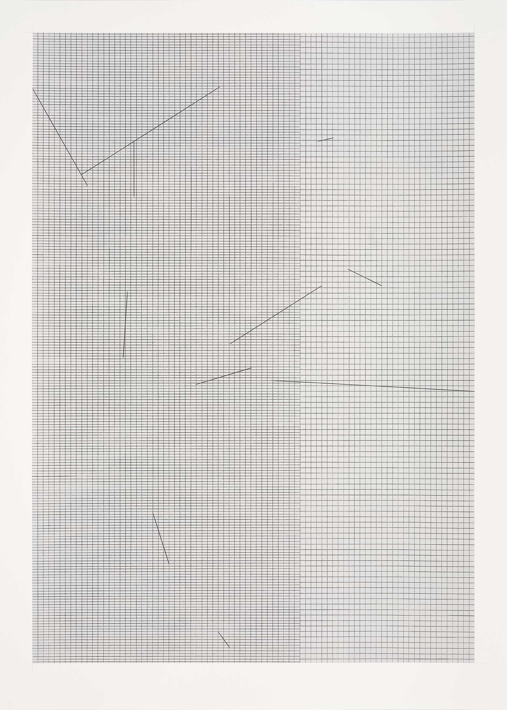 Grid (Concrete Floor 1), 2025, acrylic and graphite on Bristol board, 65 x 46.5cm