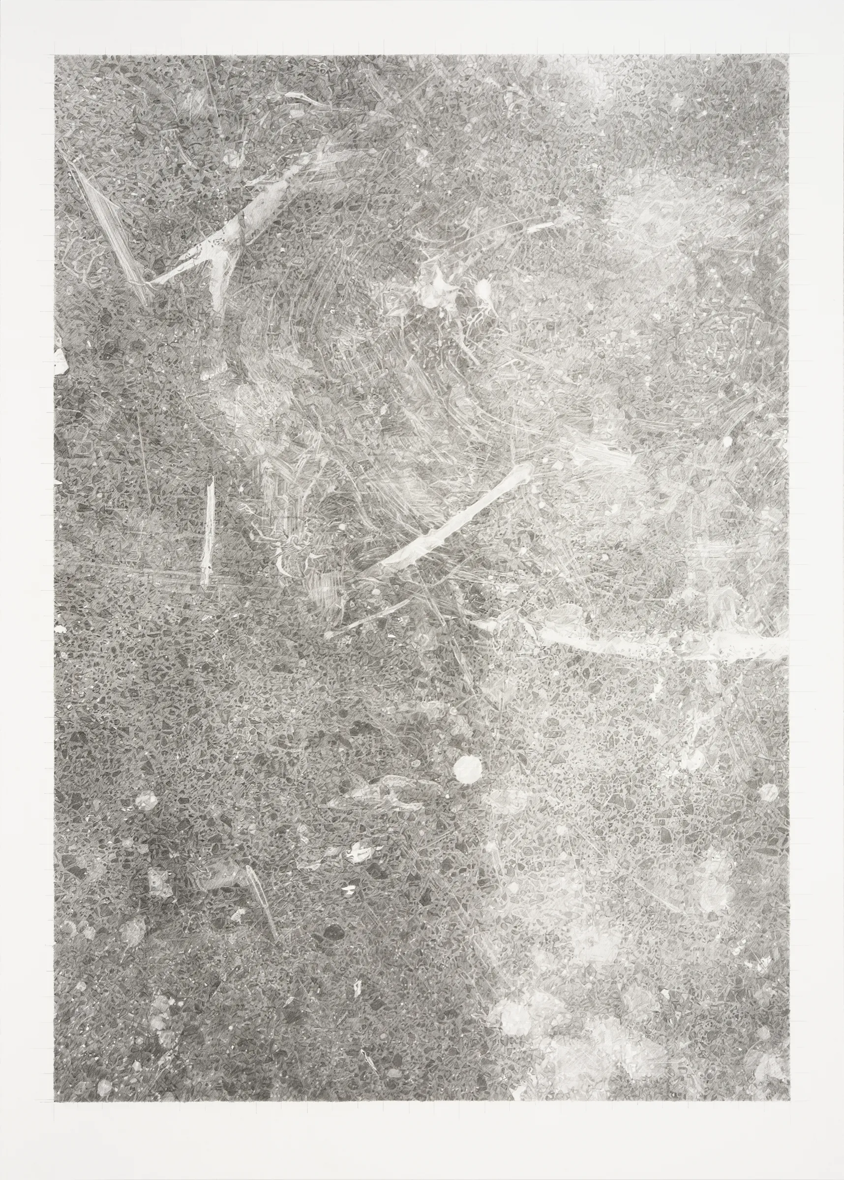  Concrete Floor 1, 2024, graphite on Bristol Board, 65 x 46.5cm 