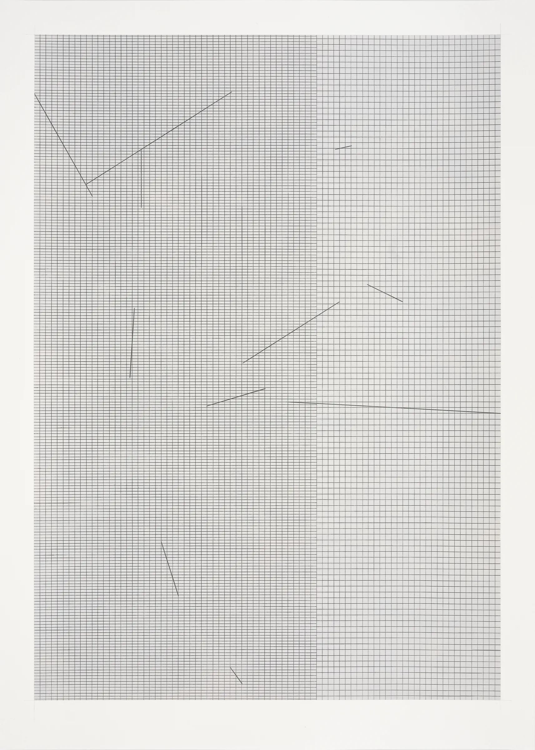  Grid (Concrete Floor 1), 2025, acrylic and graphite on Bristol board, 65 x 46.5cm 