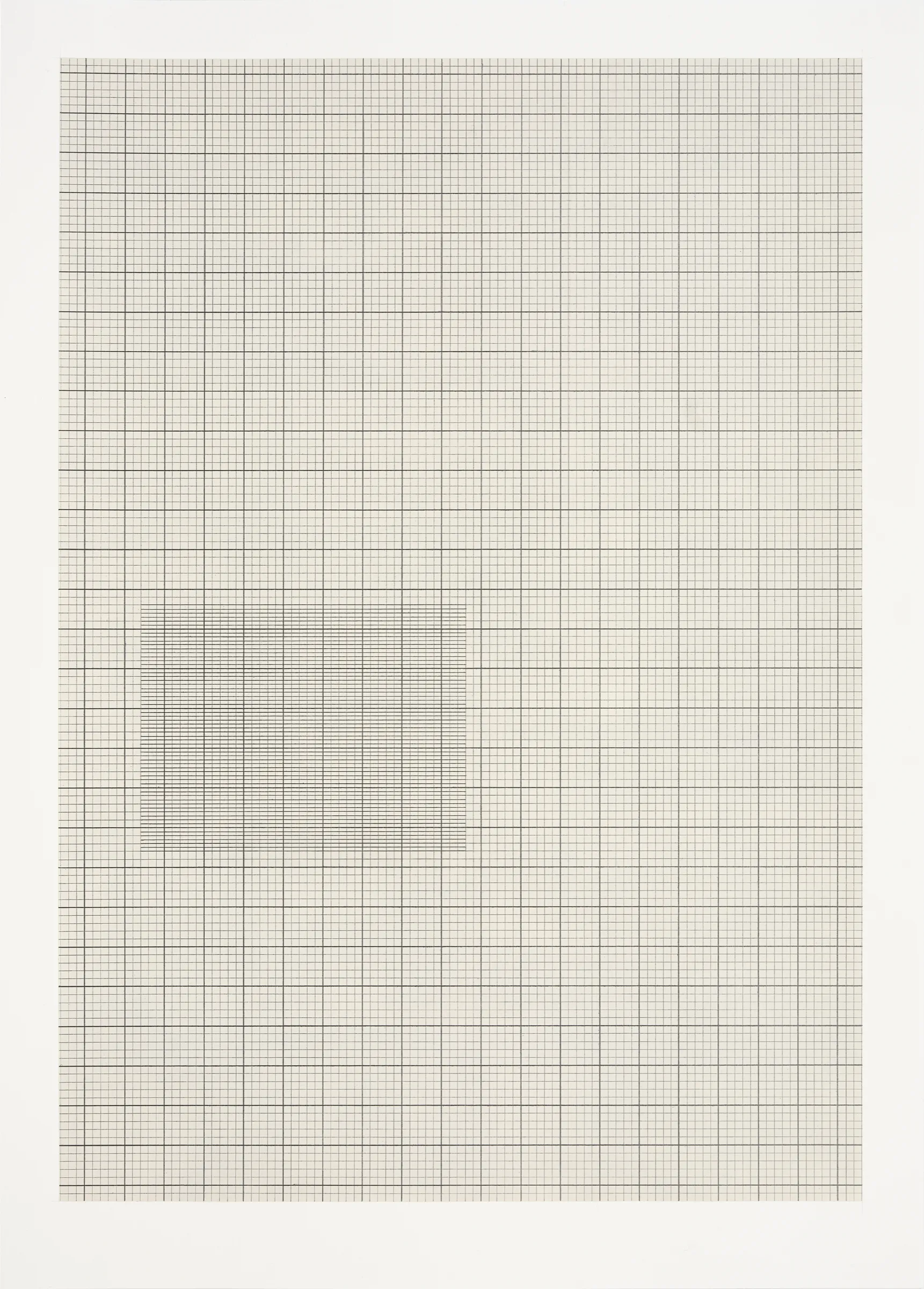  Grid (Concrete Floor 2), 2025, acrylic and graphite on Bristol board, 60 x 46.5cm 