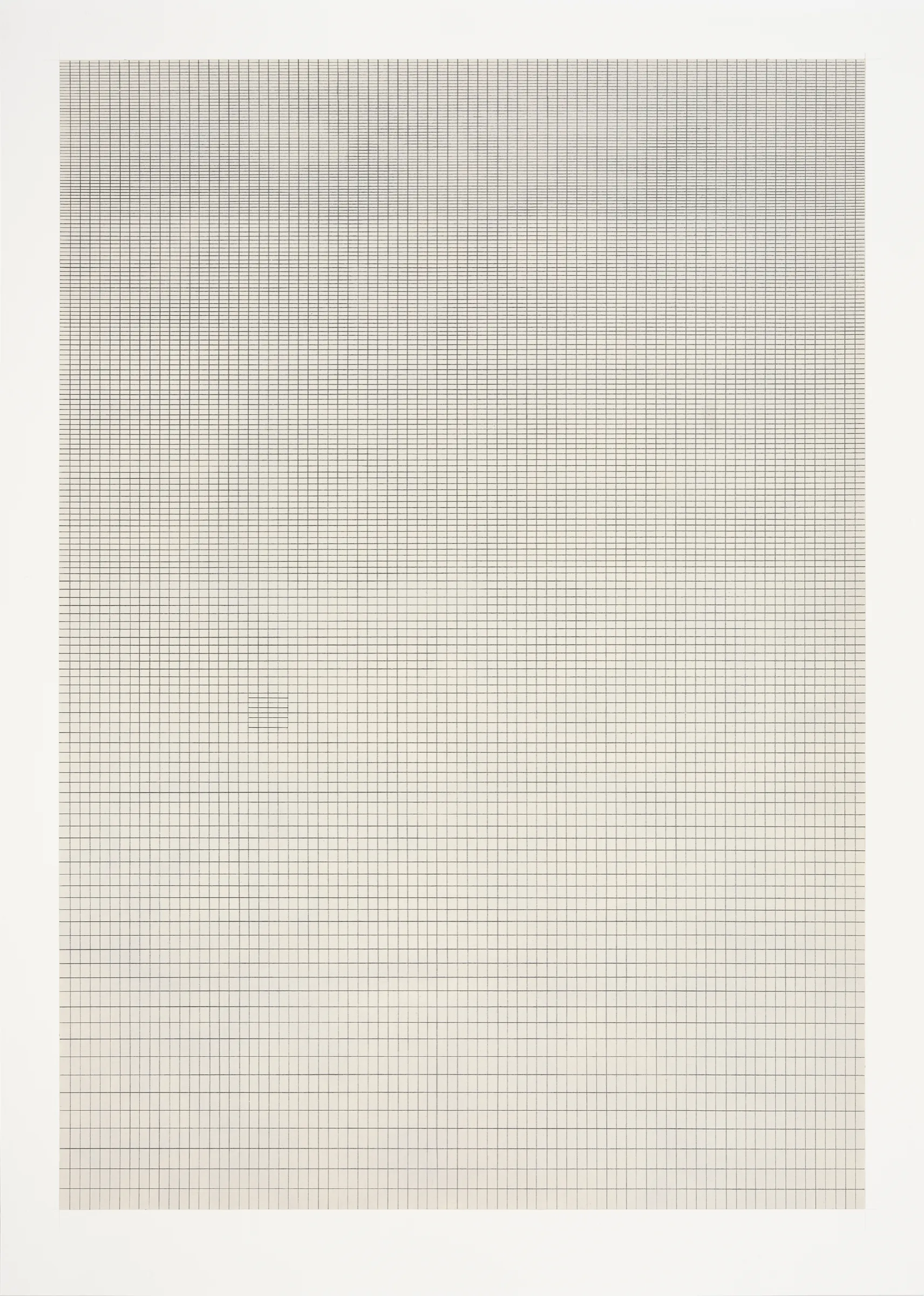  Grid (Concrete Path), 2025, acrylic and graphite on Bristol board, 60 x 46.5cm 