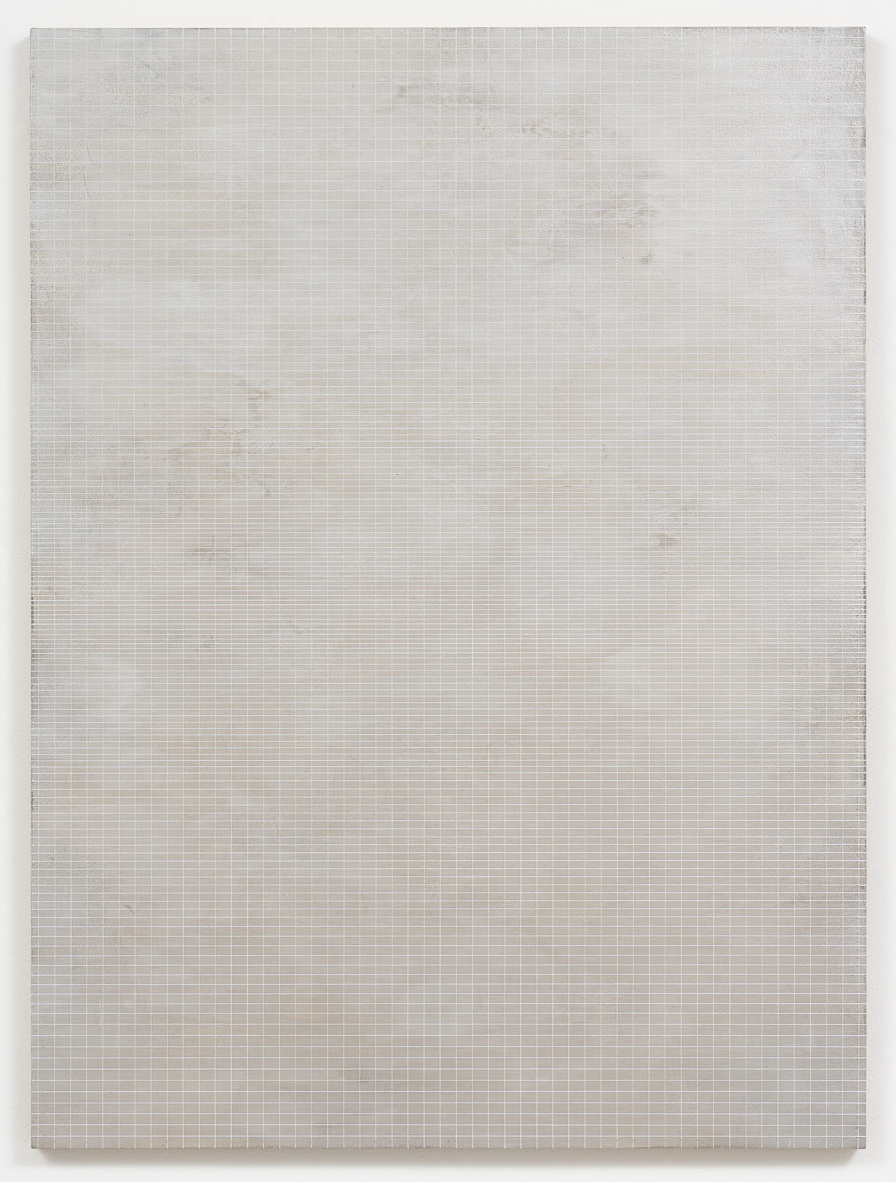  Grid 43, 2021, acrylic on aluminium, 69.5 x 59cm 
