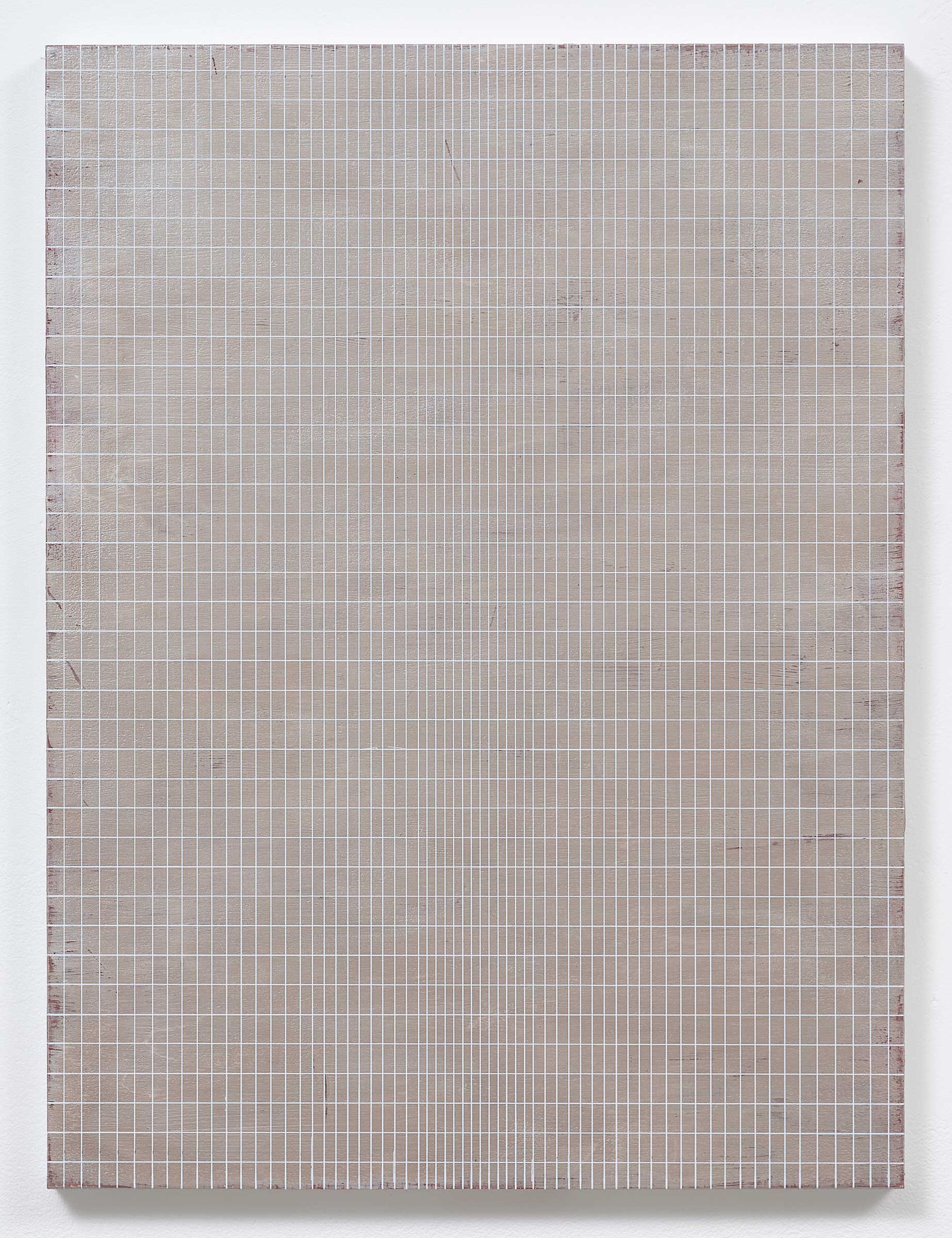  Grid 42, 2021, acrylic on board, 38.3 x 29cm 